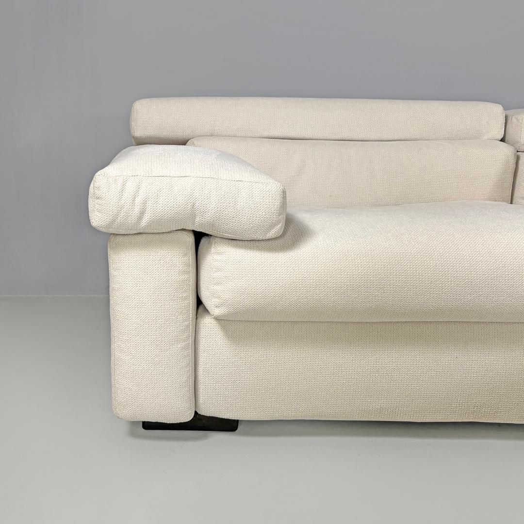 Italian modern modular white sofa Erasmo by Afra and Tobia Scarpa for B&B, 1970s For Sale 12