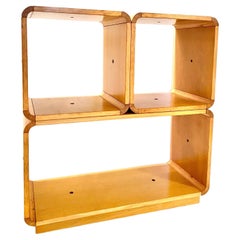 Italian Modern Modular Wood Bookcase, Carlo De Carli for FIARM, Italy 1970 's