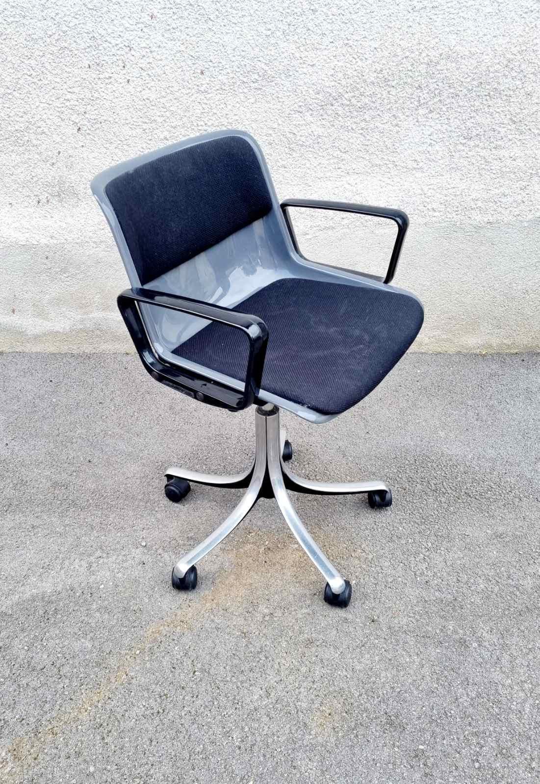 Metal Italian Modern Modus Chair by Osvaldo Borsani for Tecno, Italy 60s For Sale