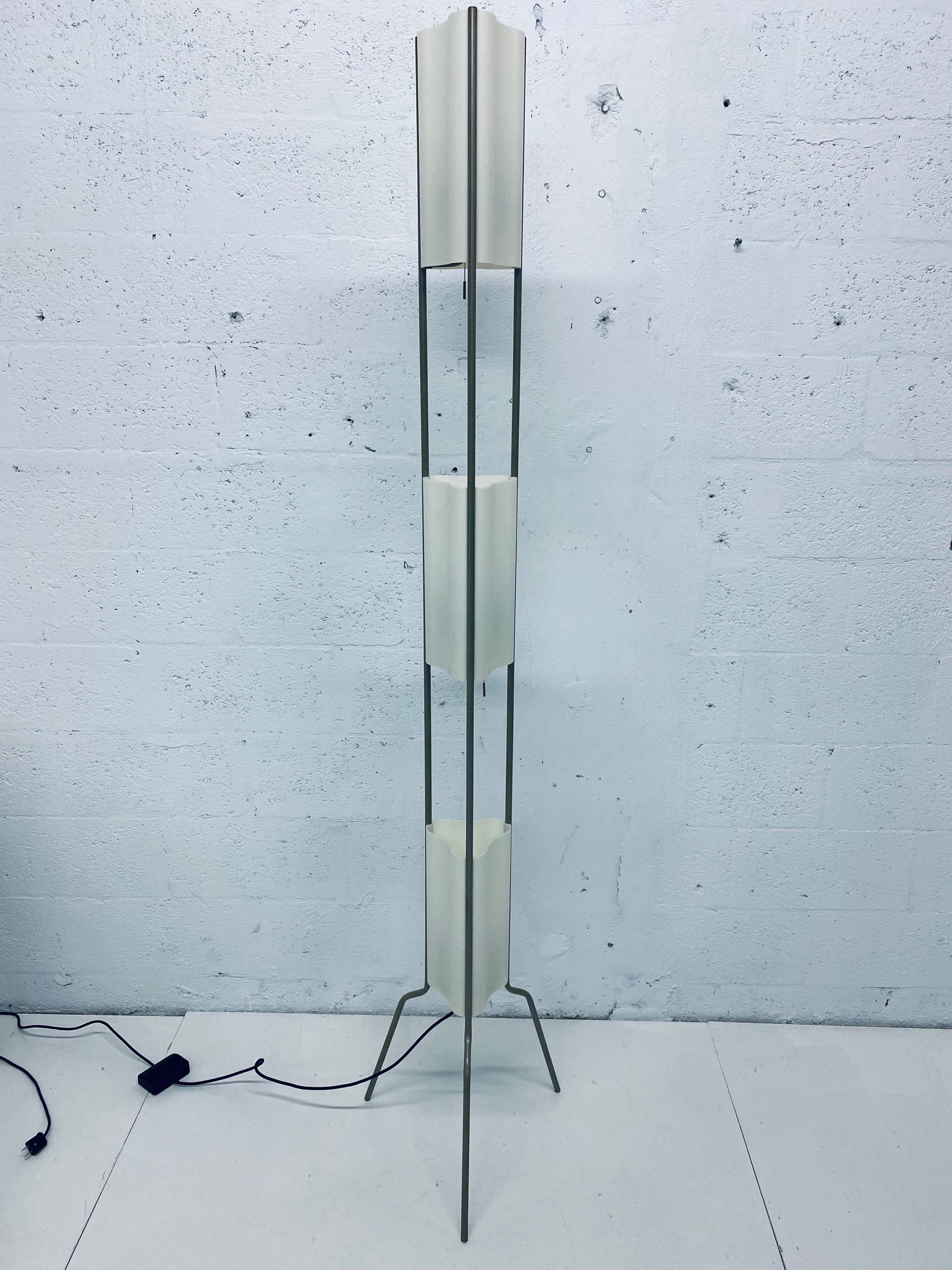 Late 20th Century Italian Modern Molded Plastic Floor Lamp, 1980s