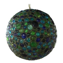 Italian Modern Multicolored Glass Lantern