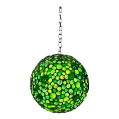 Moderne italienische moderne mehrfarbige Glaslaterne aus Glas