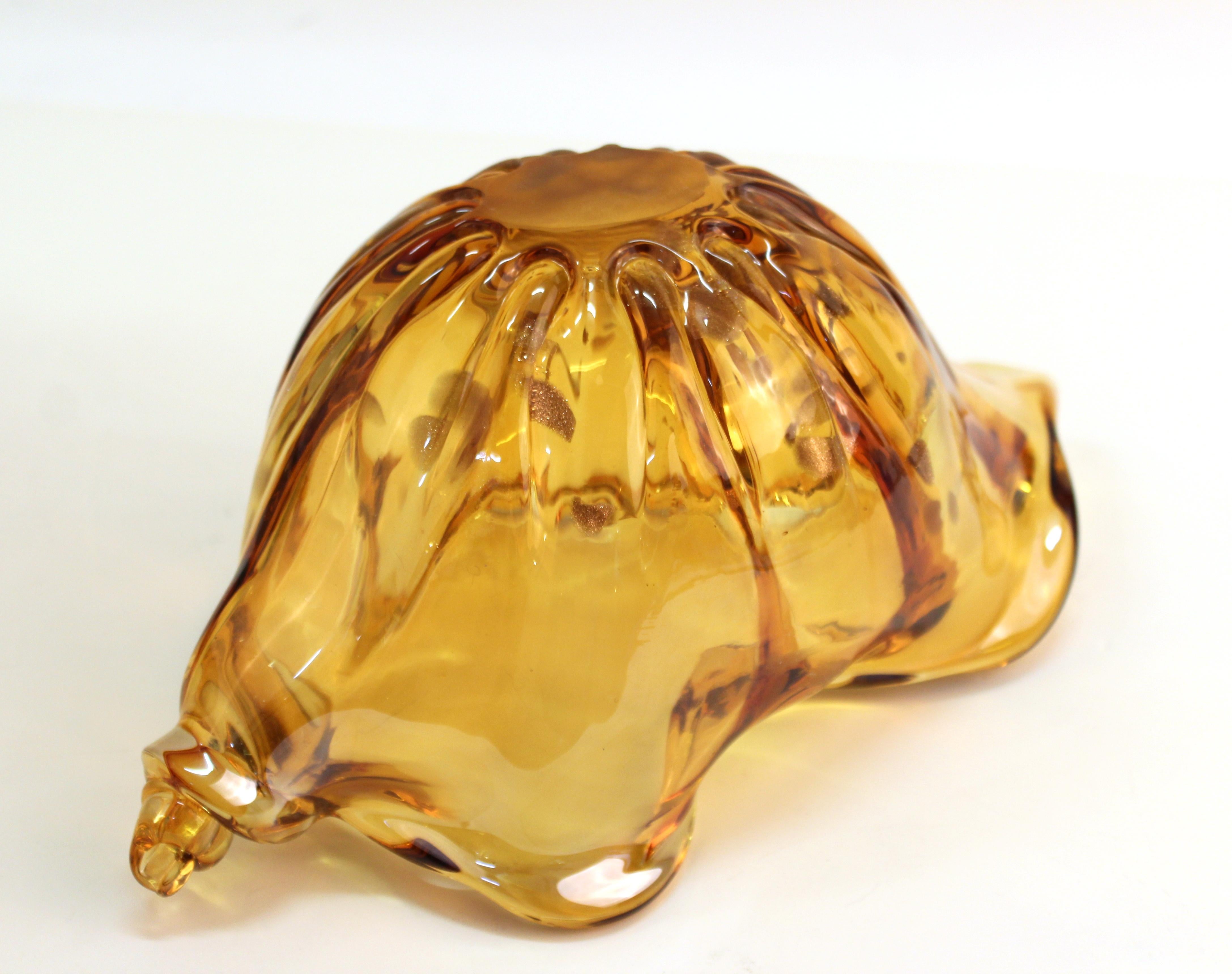 Italian Modern Murano Art Glass Conch Shell 4
