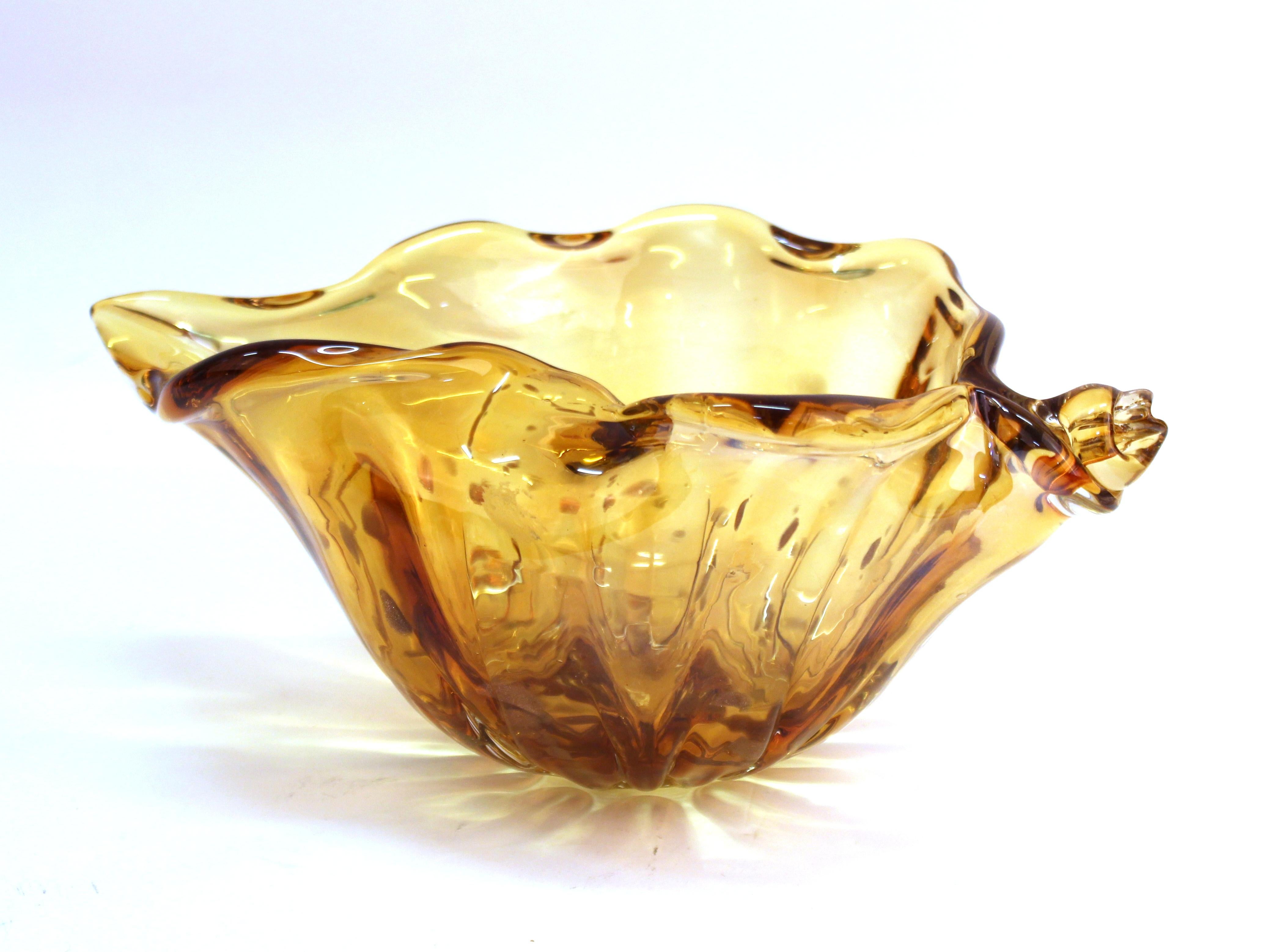 20th Century Italian Modern Murano Art Glass Conch Shell