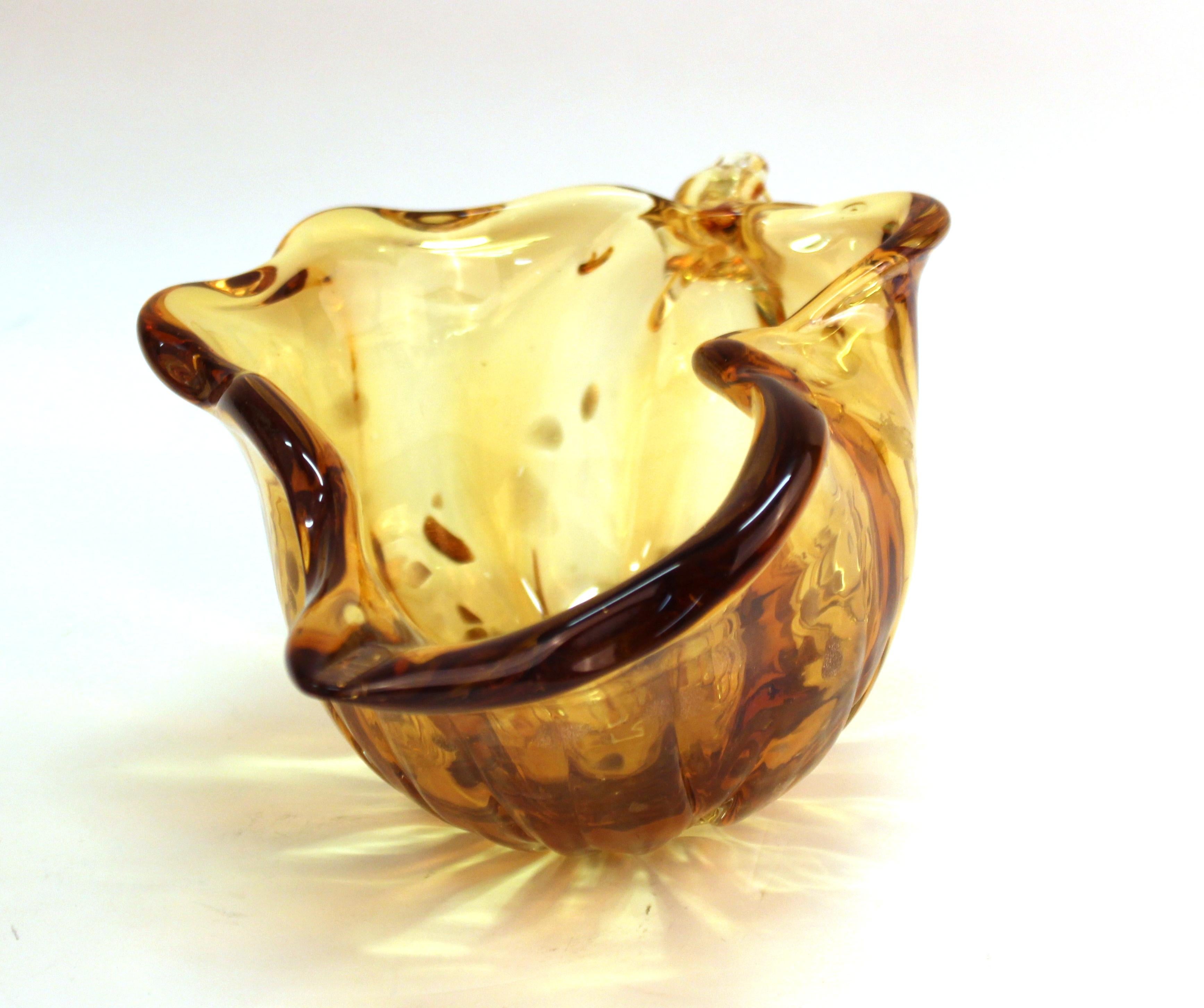 Murano Glass Italian Modern Murano Art Glass Conch Shell