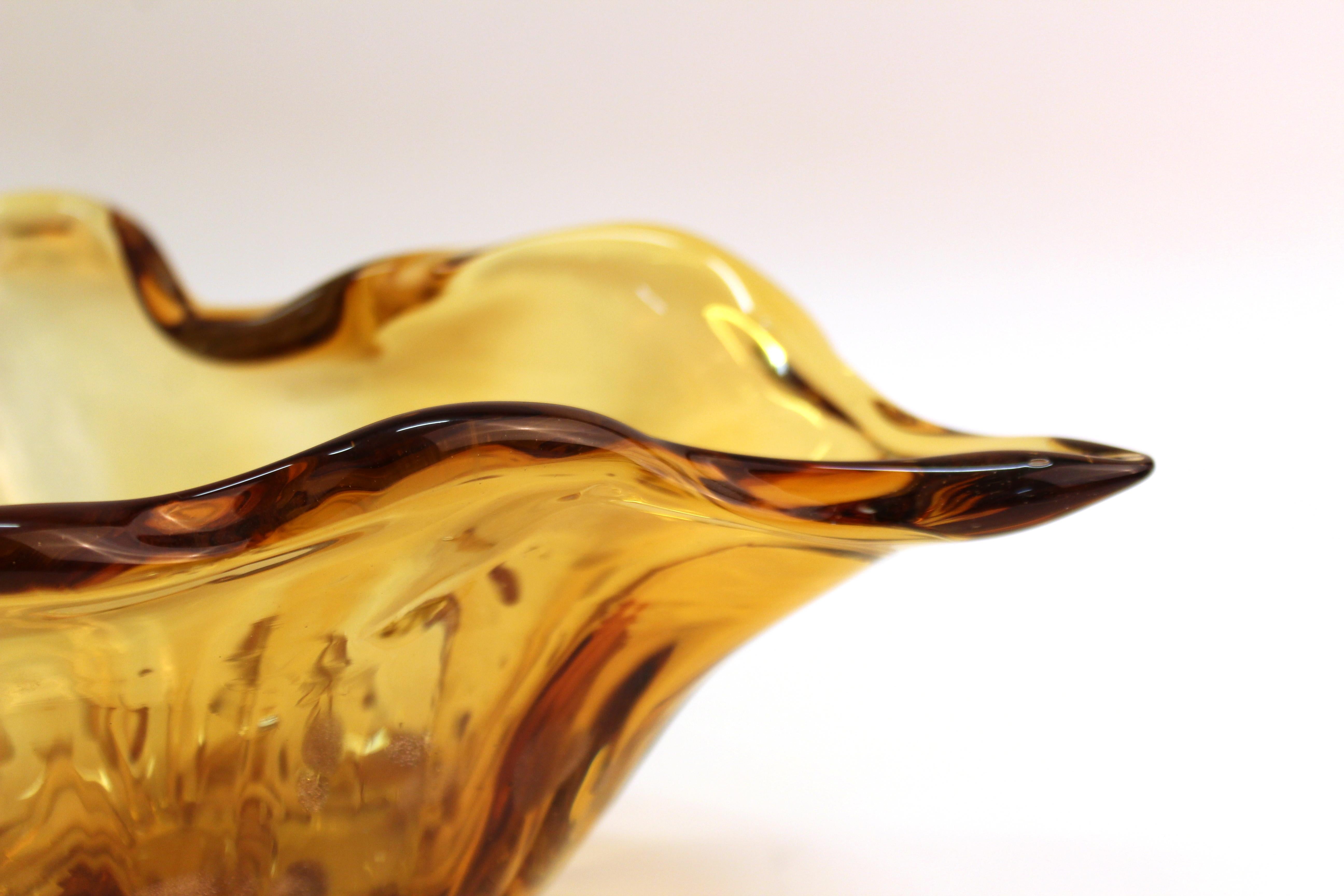 Italian Modern Murano Art Glass Conch Shell 3