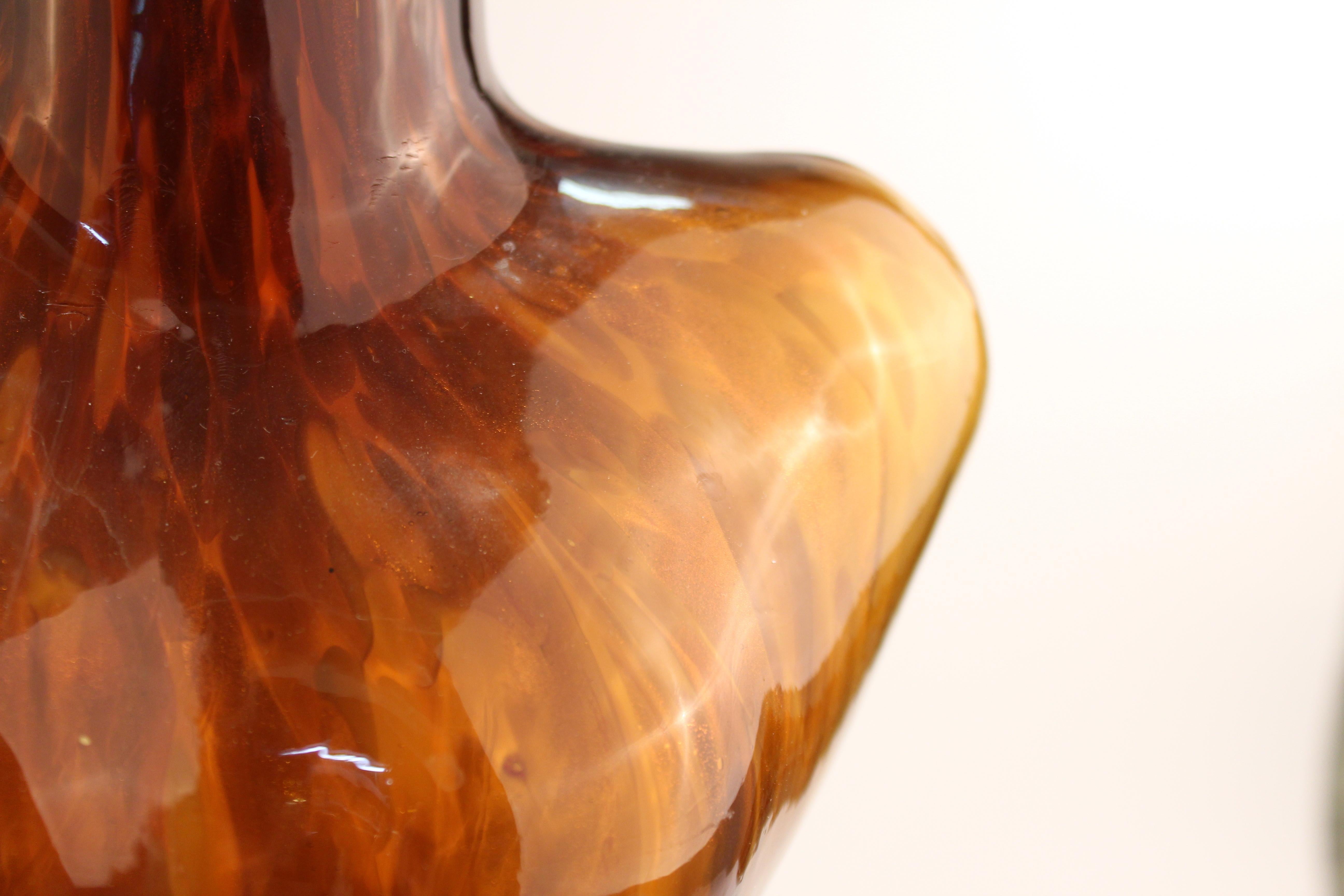 Italian Modern Murano Art Glass Torso Vase For Sale 6