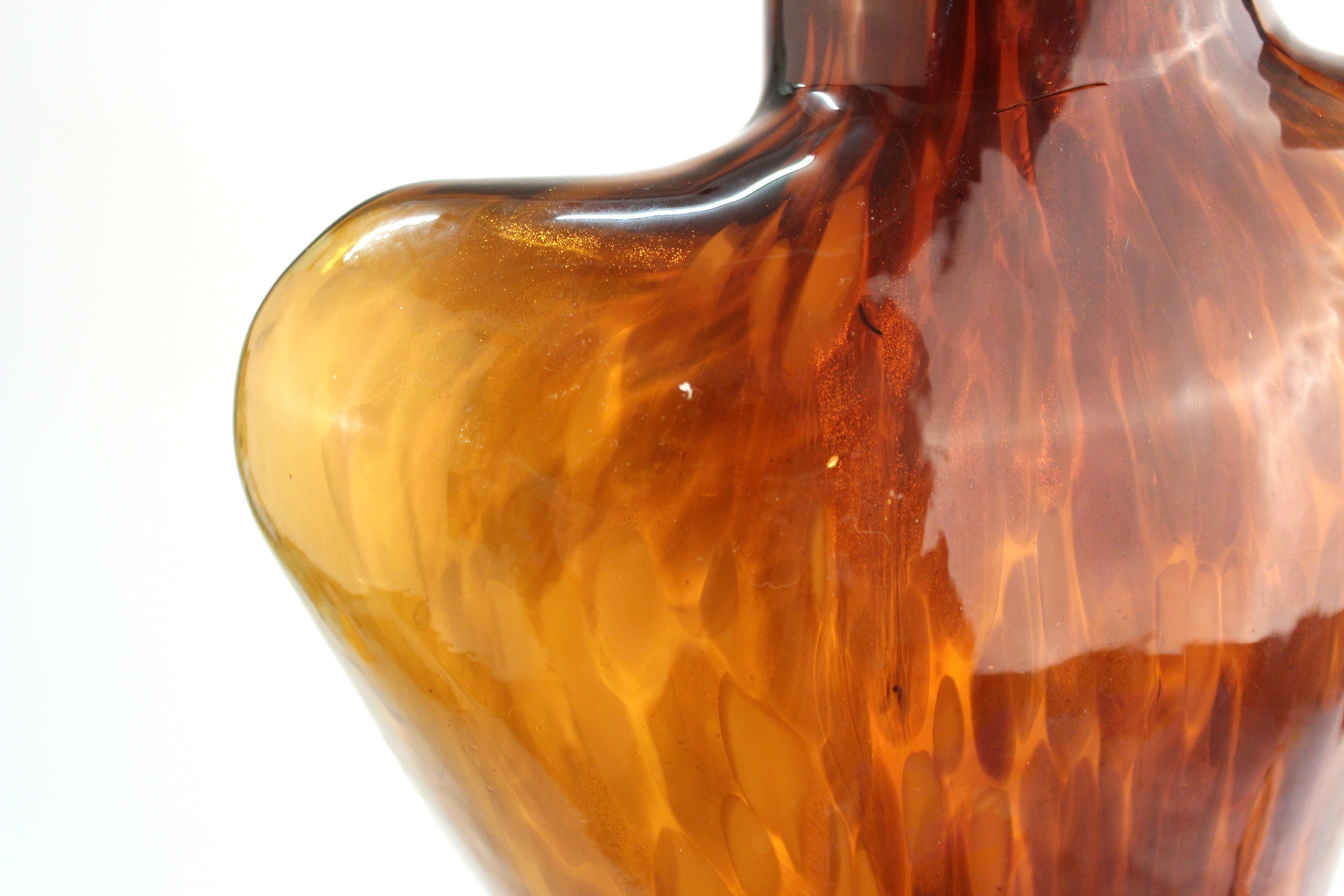 Murano Glass Italian Modern Murano Art Glass Torso Vase For Sale