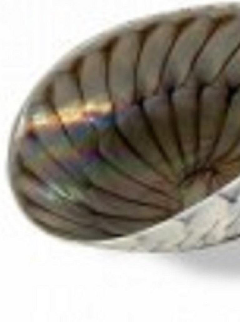 Mid-Century moderno Ciotola in vetro di Murano moderno italiano