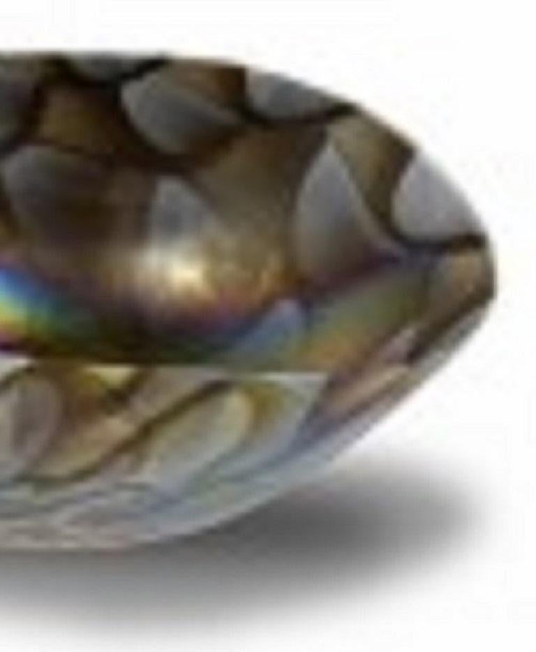 Cuenco moderno italiano de cristal de Murano Italiano en venta
