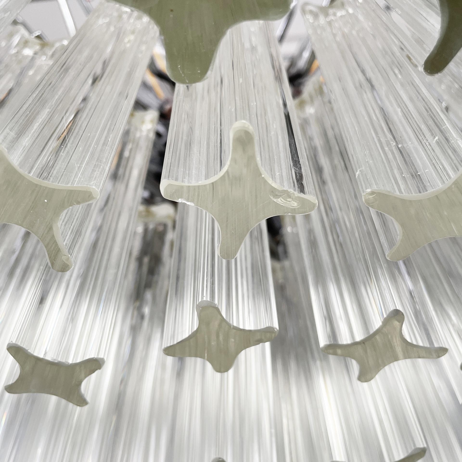 Italian modern Murano glass chandelier by Murano Due, 1970s in vendita 4