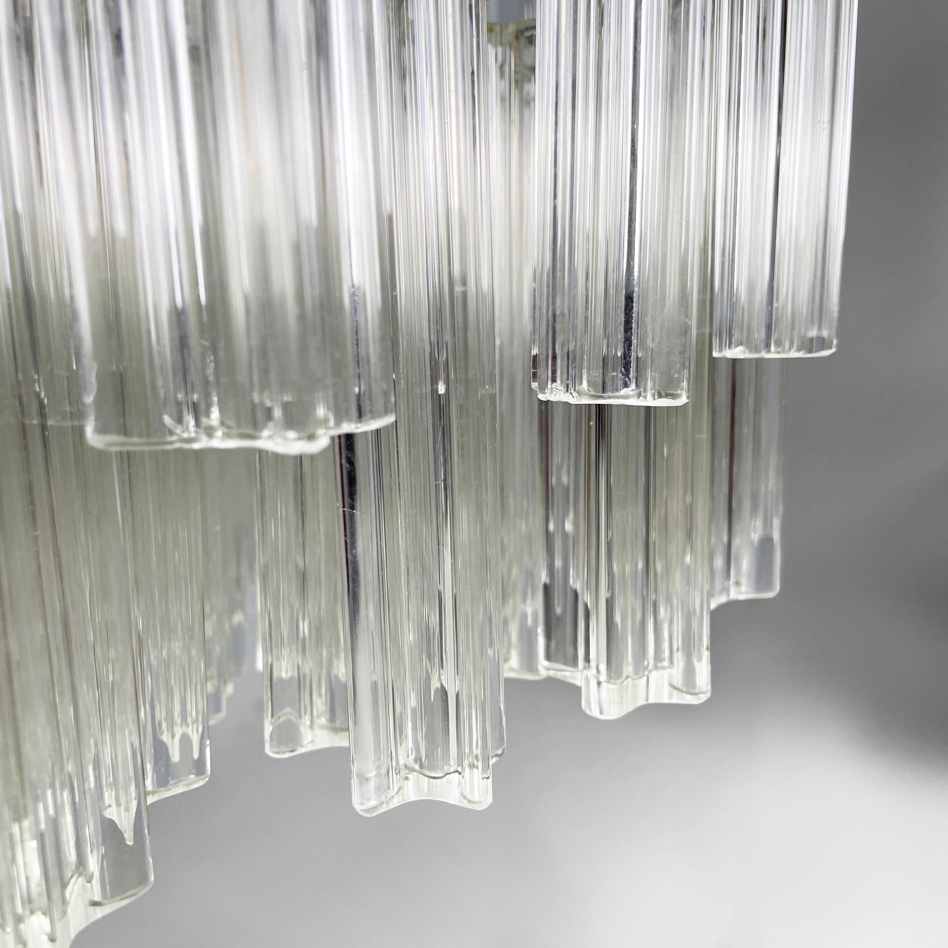 Italian modern Murano glass chandelier by Murano Due, 1970s in vendita 5