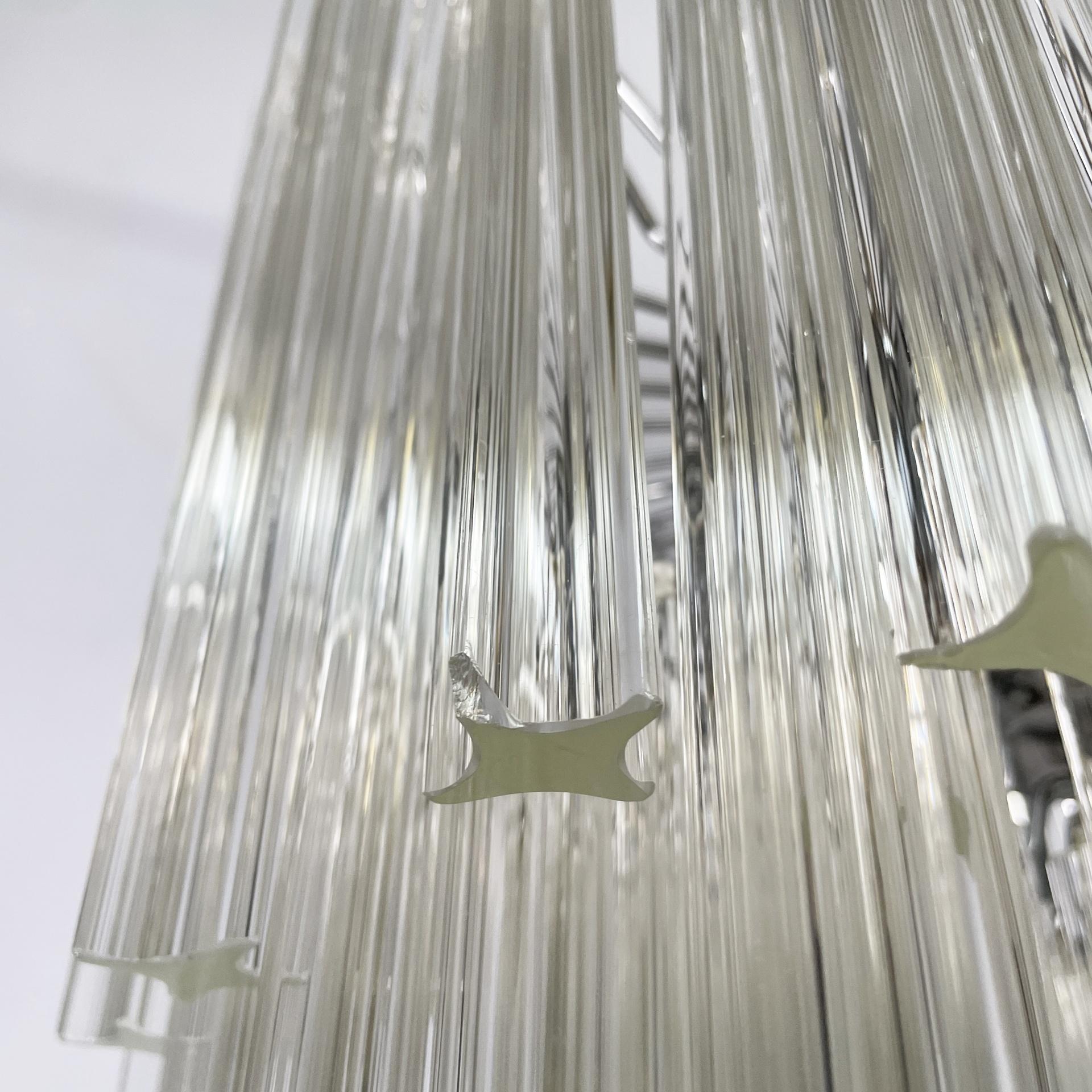Lampadario moderno italiano in vetro di Murano Due, anni '70 in vendita 4