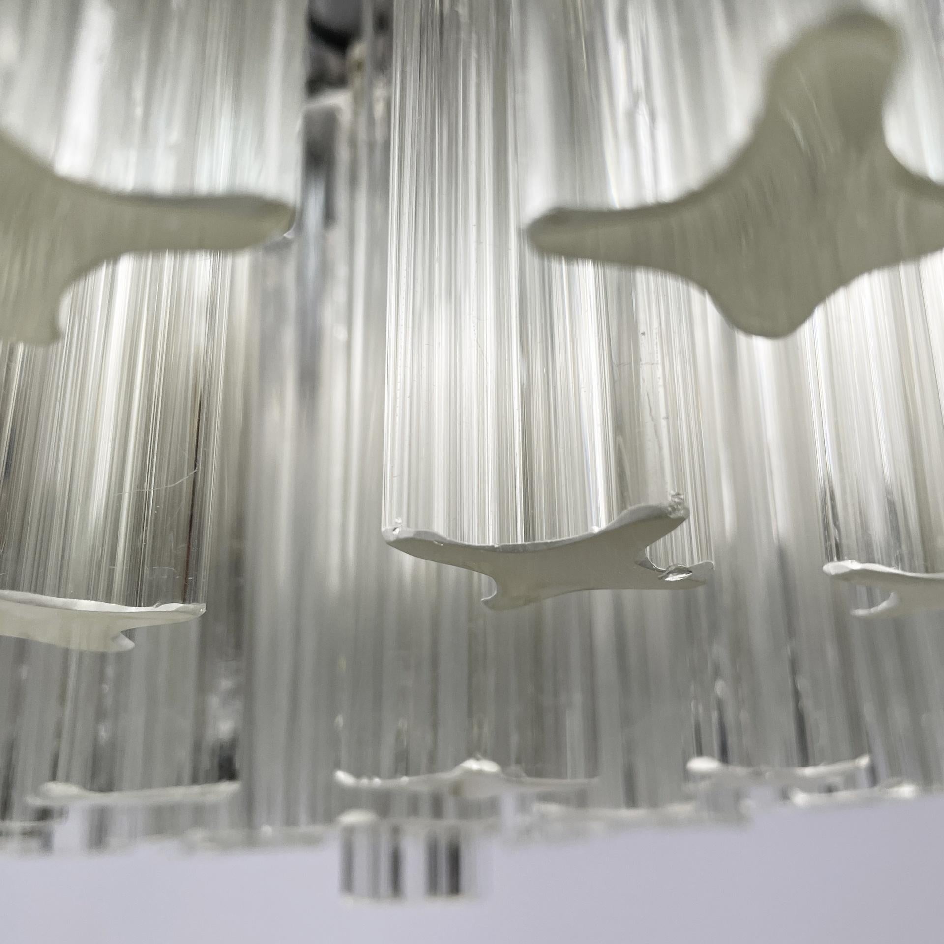 Lampadario moderno italiano in vetro di Murano Due, anni '70 in vendita 5