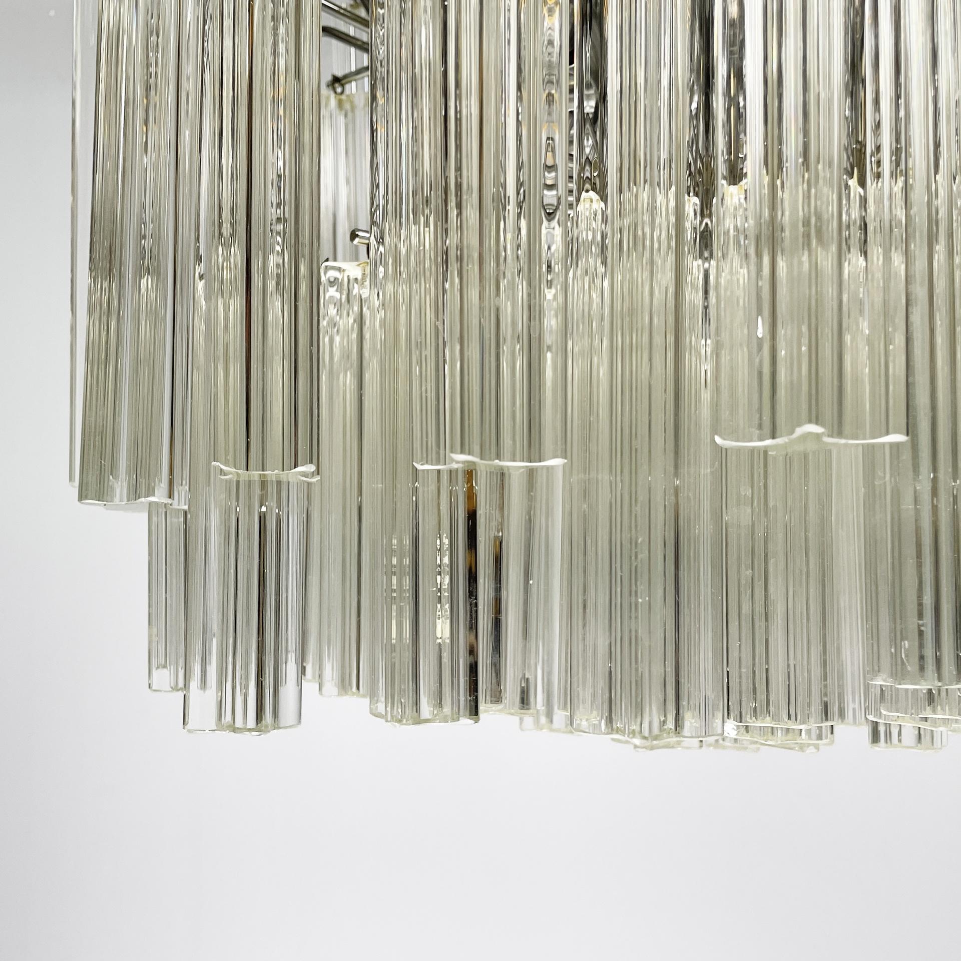 Lampadario moderno italiano in vetro di Murano Due, anni '70 in vendita 5