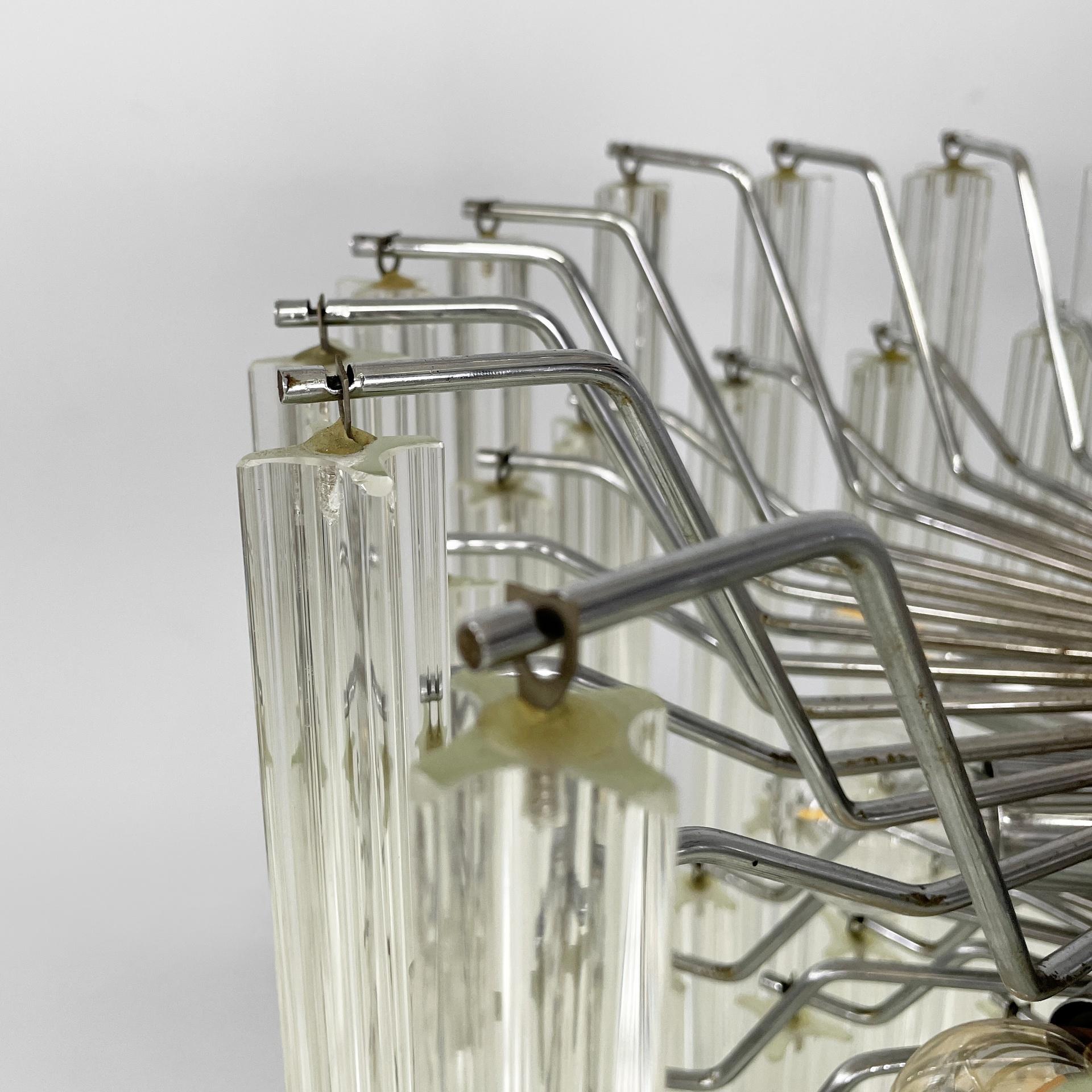 Italian modern Murano glass chandelier by Murano Due, 1970s in vendita 7