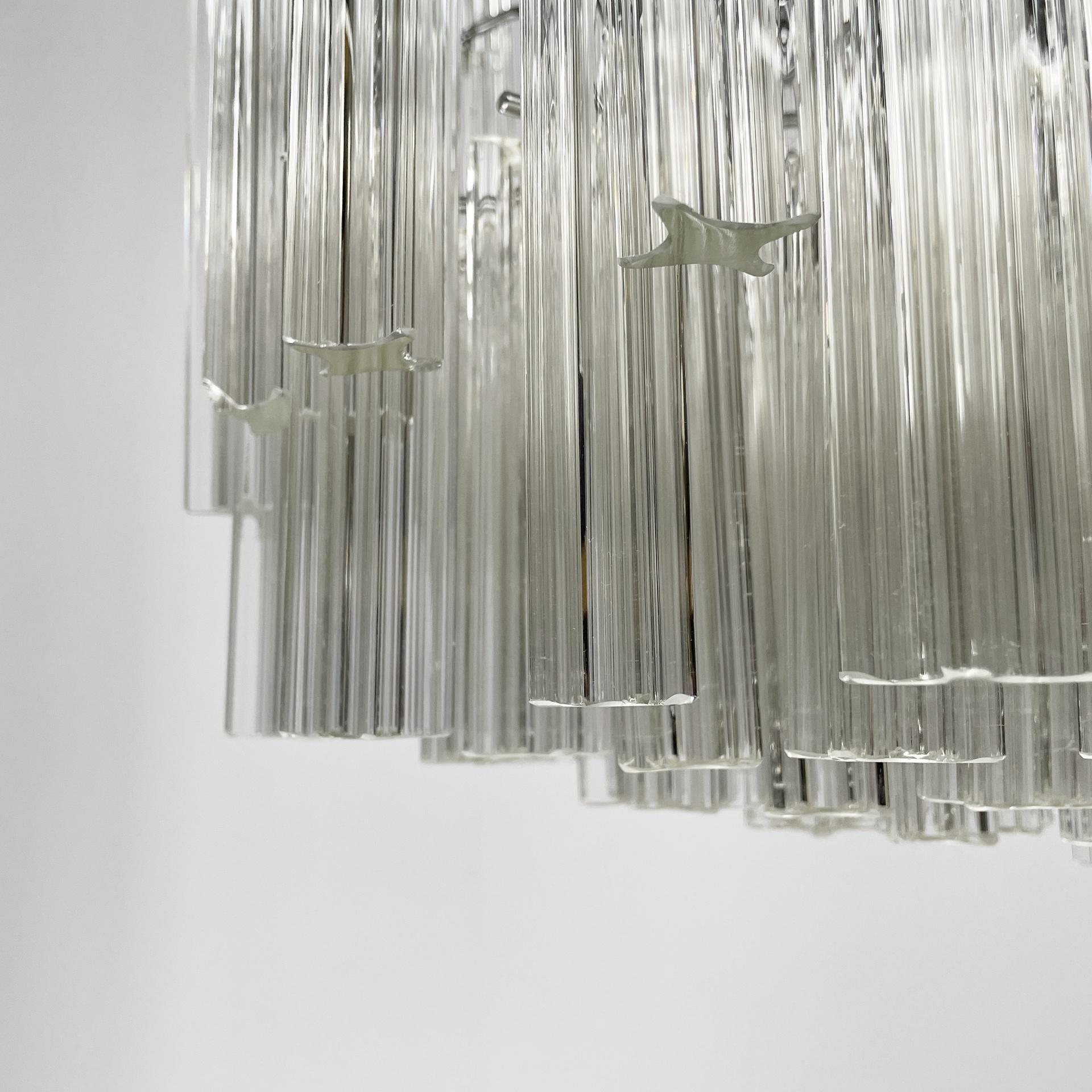 Lampadario moderno italiano in vetro di Murano Due, anni '70 in vendita 6