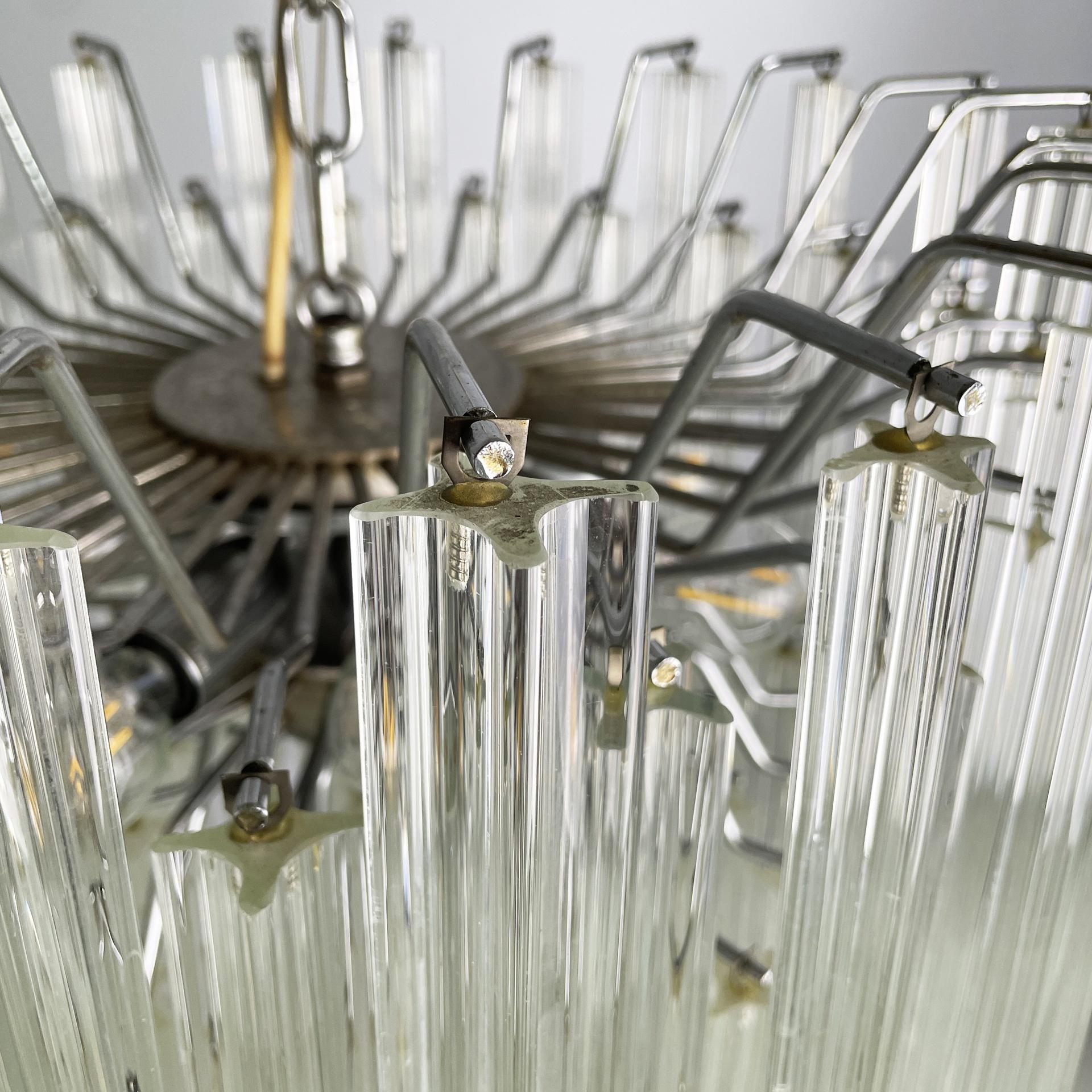 Lampadario moderno italiano in vetro di Murano Due, anni '70 in vendita 7