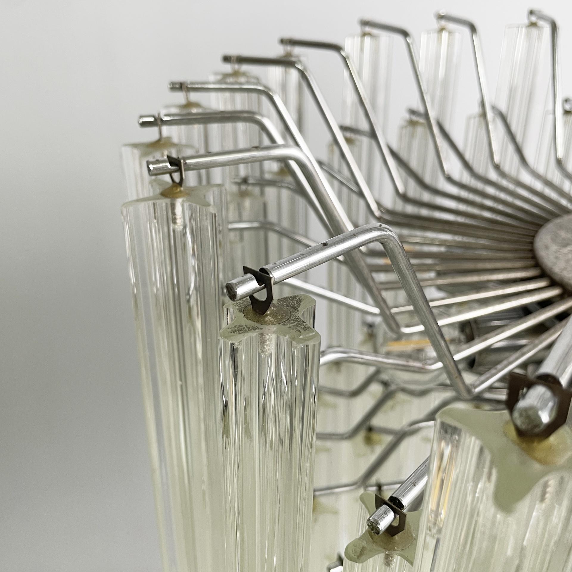 Lampadario moderno italiano in vetro di Murano Due, anni '70 in vendita 8