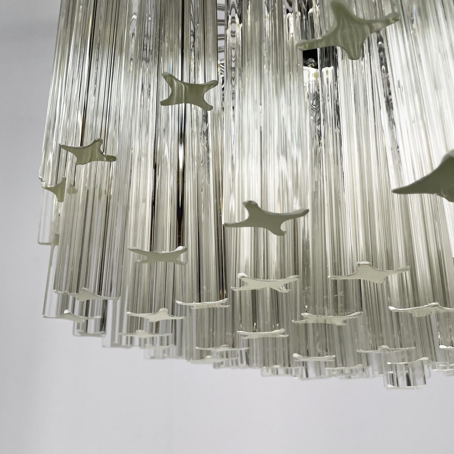 Vetro Lampadario moderno italiano in vetro di Murano Due, anni '70 in vendita
