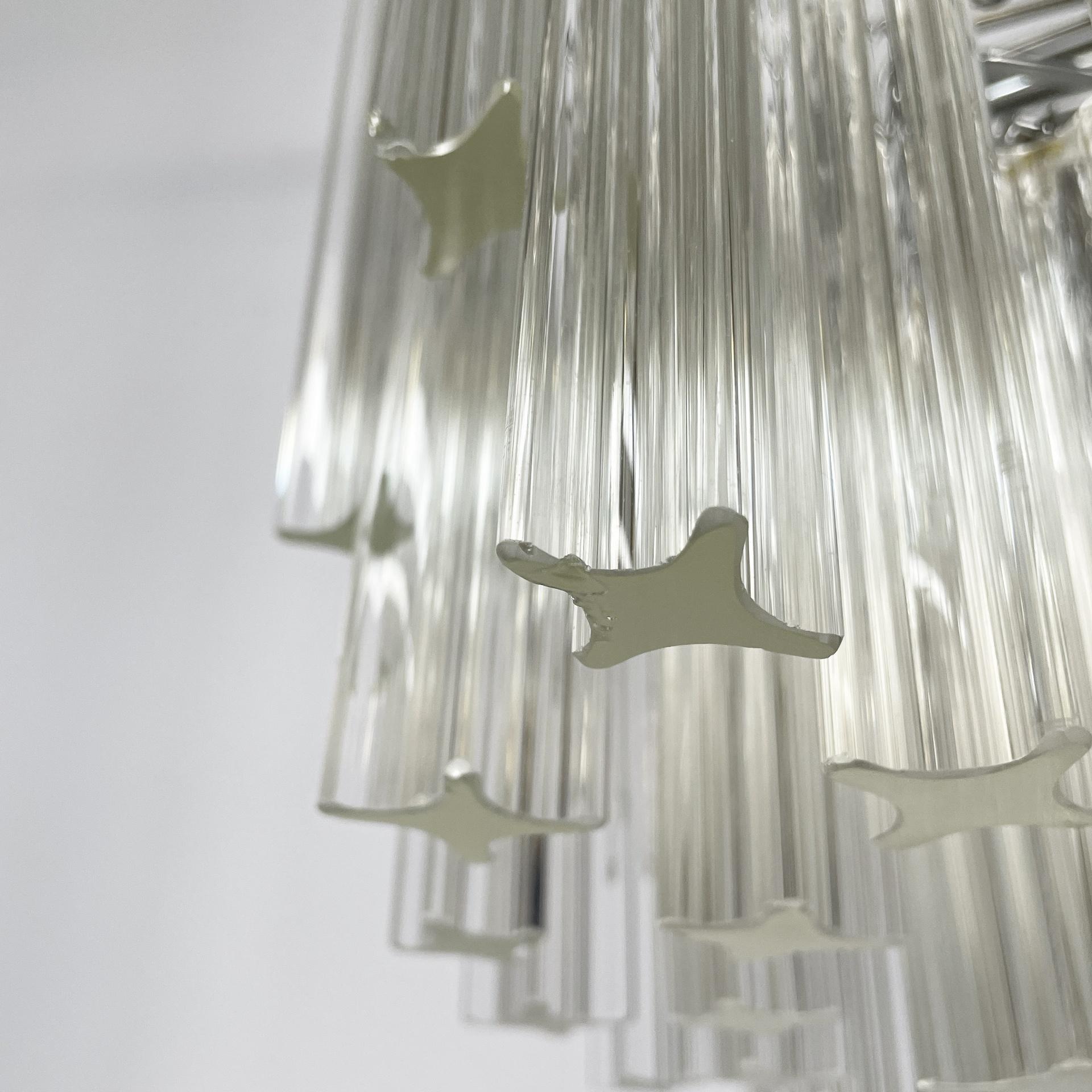 Lampadario moderno italiano in vetro di Murano Due, anni '70 in vendita 2