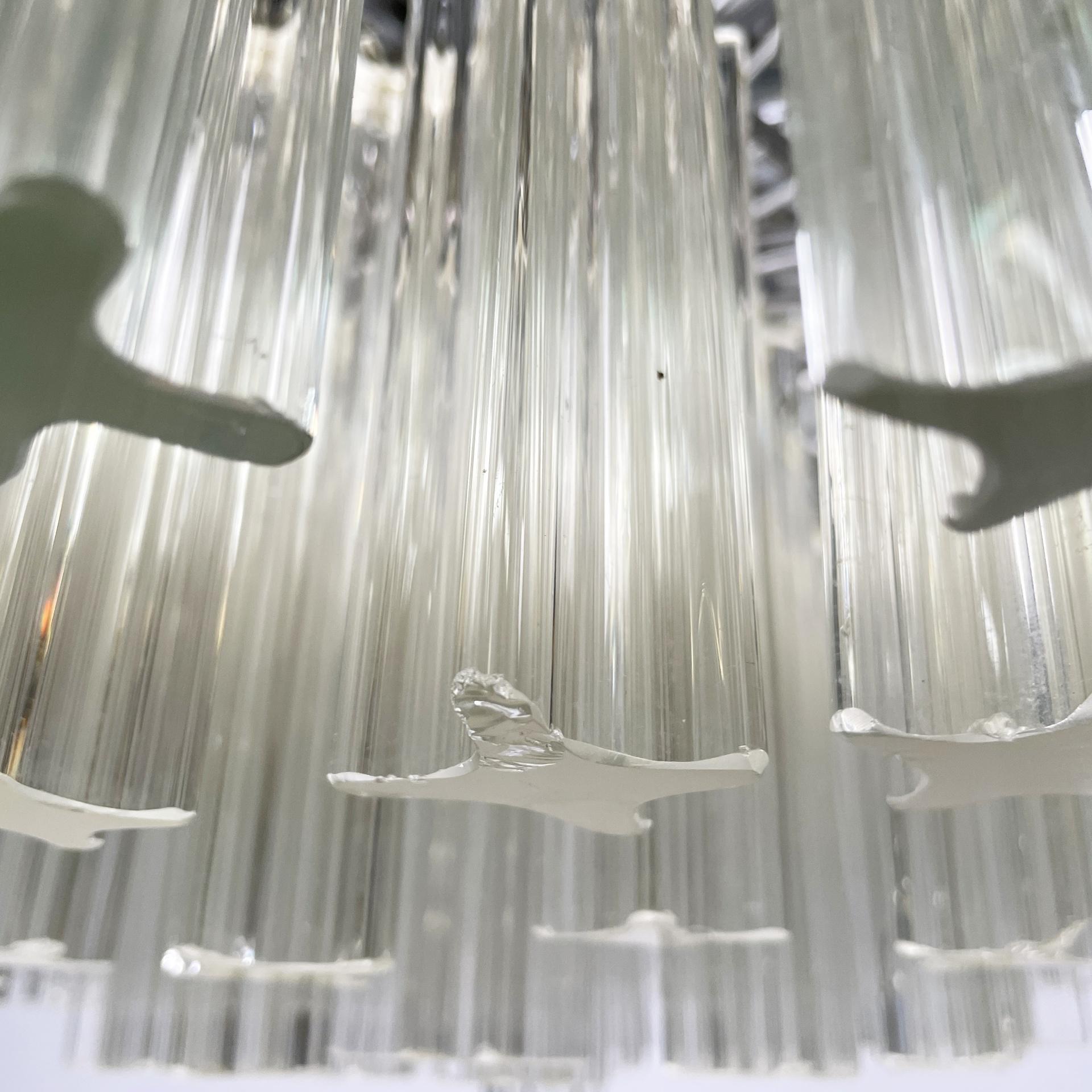 Lampadario moderno italiano in vetro di Murano Due, anni '70 in vendita 2