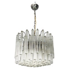 Italian modern Murano glass chandelier by Murano Due, 1970s