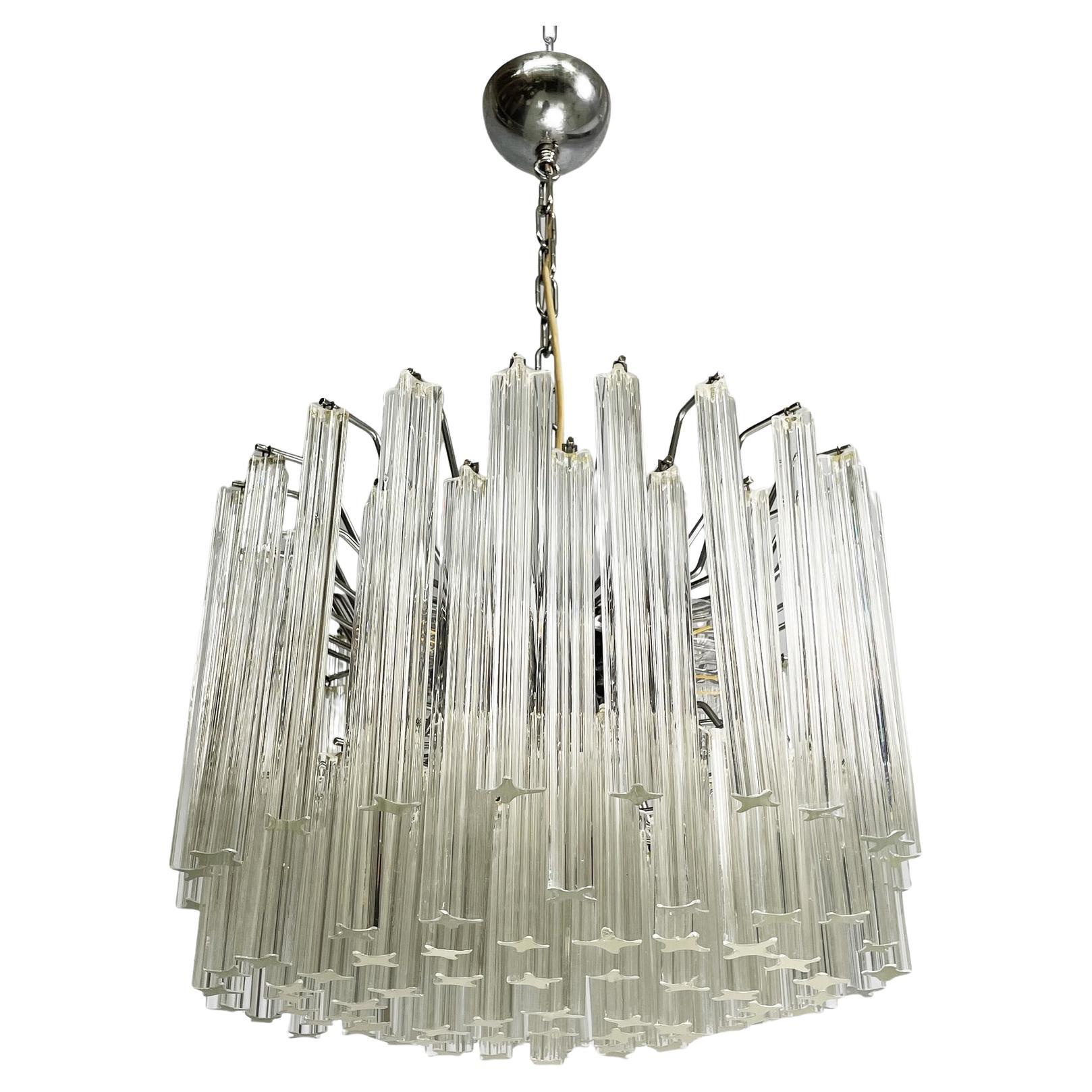 Lámpara moderna italiana de cristal de Murano por Murano Due, años 70