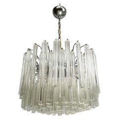 Italian modern Murano glass chandelier by Murano Due, 1970s