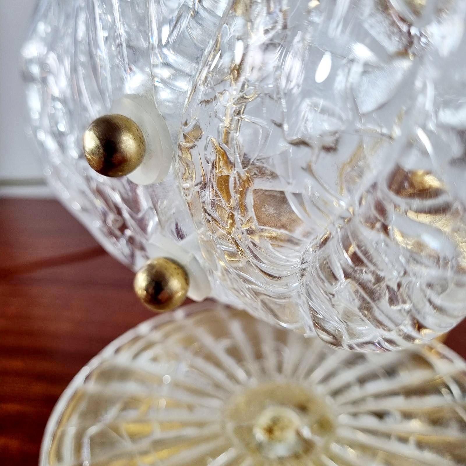 Lámpara de sobremesa italiana moderna de cristal de Murano, Italia años 70 Italiano en venta