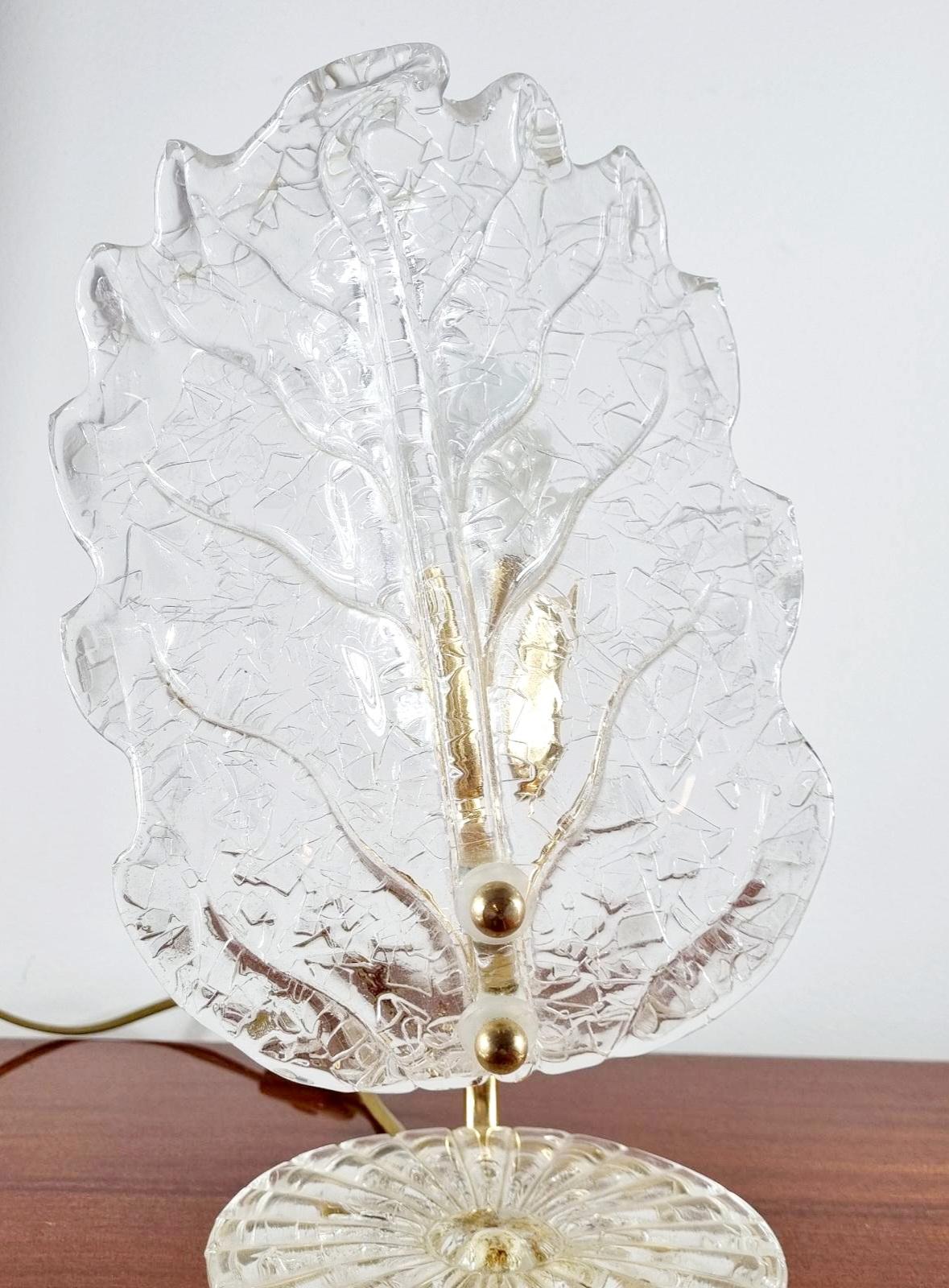 Lámpara de sobremesa italiana moderna de cristal de Murano, Italia años 70 Cristal de Murano en venta