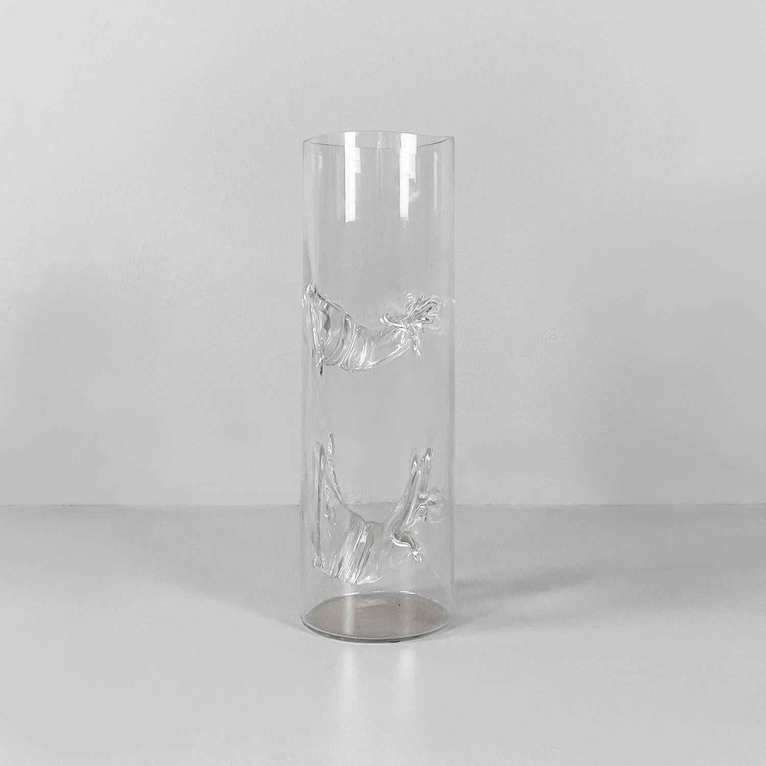 Modern Italian modern Murano glass Membrana vase by Toni Zuccheri for VeArt, 1970s For Sale