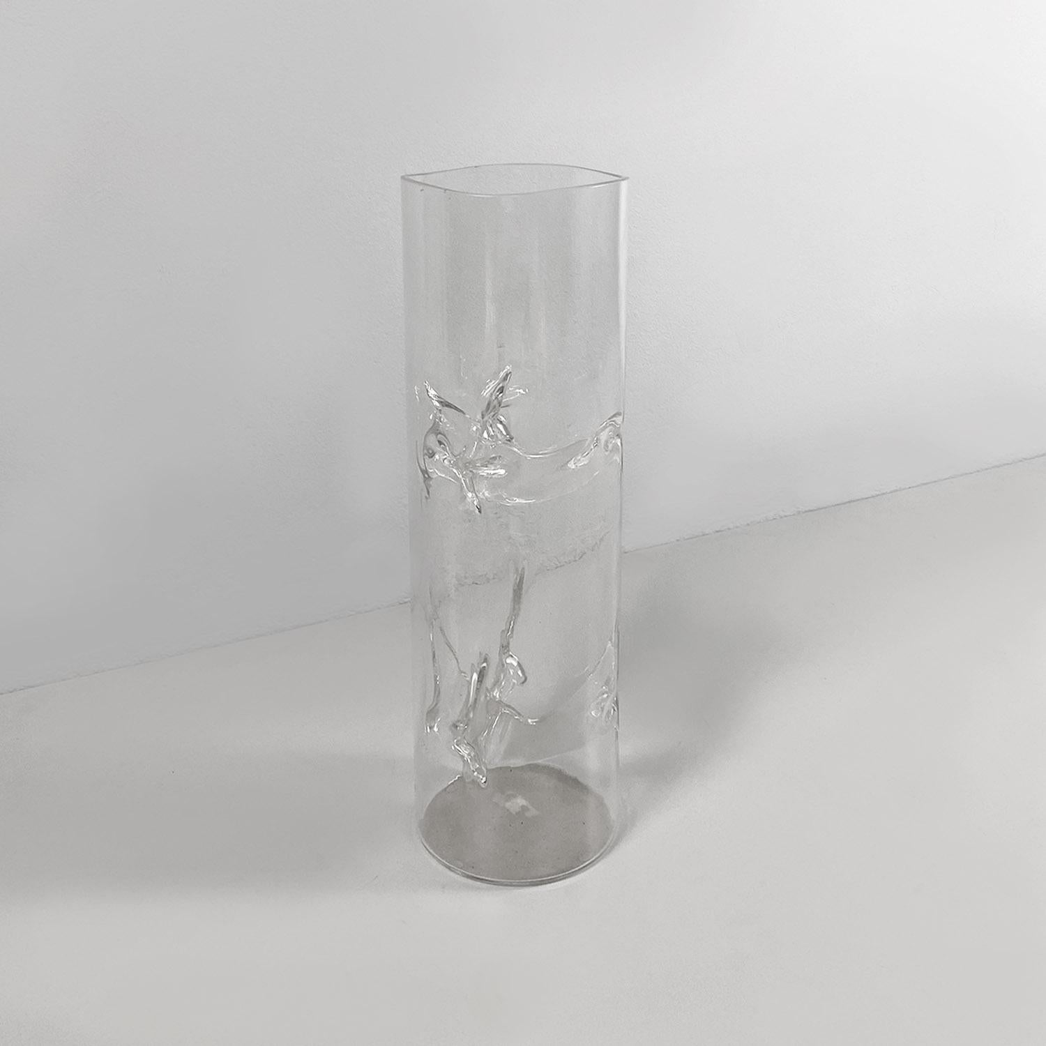 Italian modern Murano glass Membrana vase by Toni Zuccheri for VeArt, 1970s In Good Condition For Sale In MIlano, IT