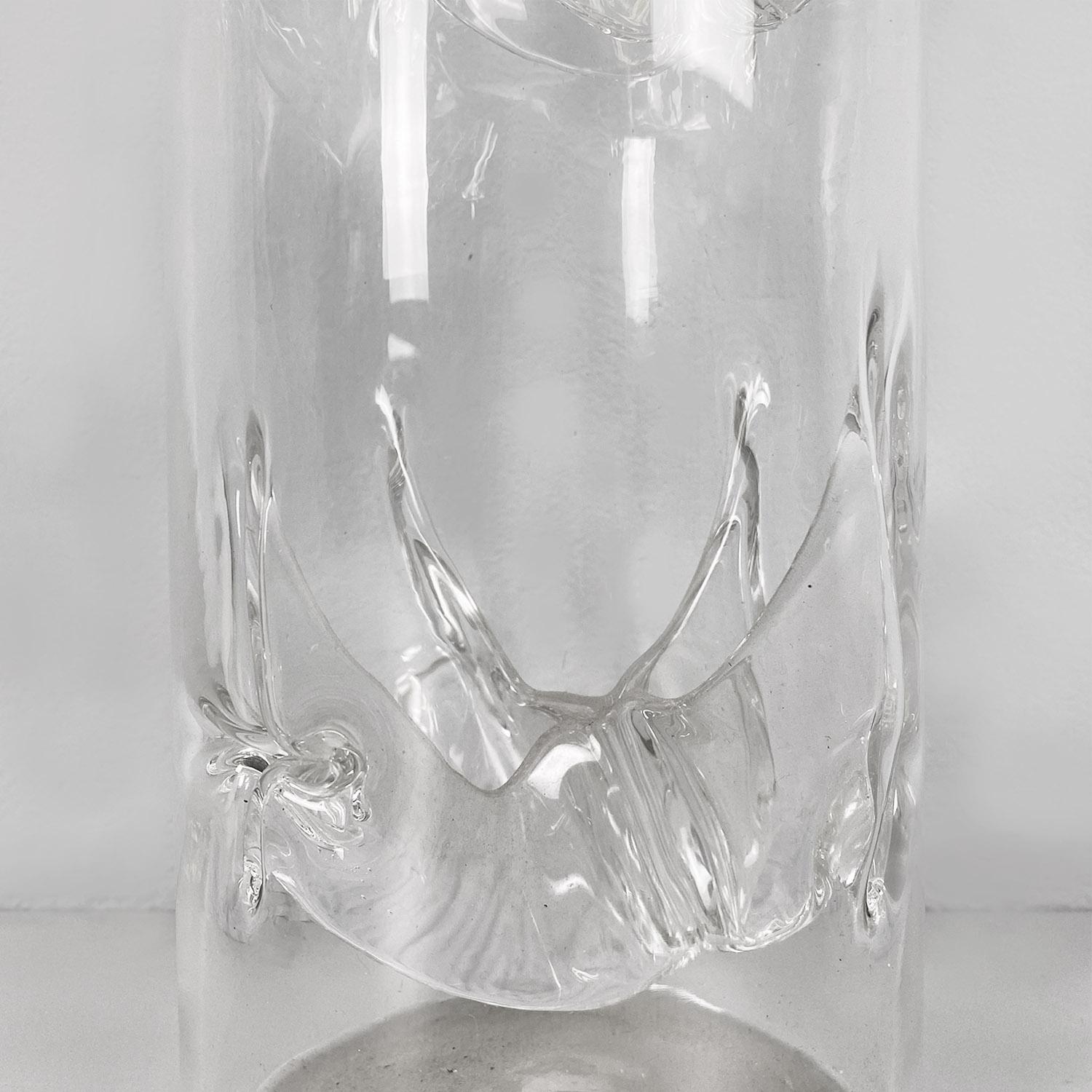 Italian modern Murano glass Membrana vase by Toni Zuccheri for VeArt, 1970s For Sale 3