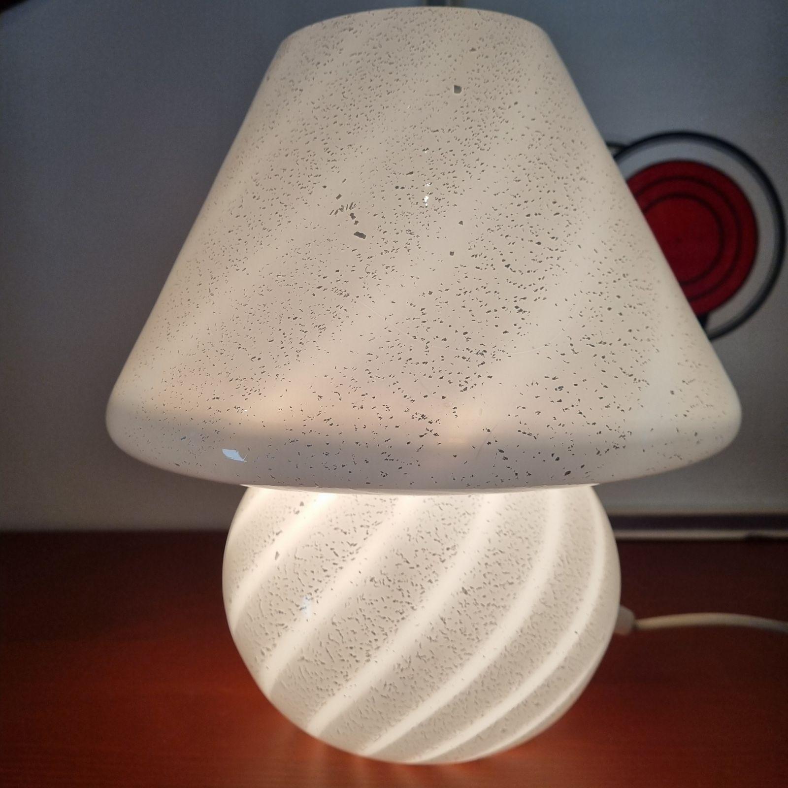 Italian Modern Murano Glass Mushroom Table Lamp, Italy 80s For Sale 2