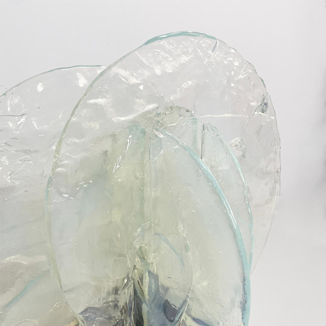 Lámpara de sobremesa italiana moderna de cristal de Murano 335 de Carlo Nason para Mazzega, años 70 en venta 6