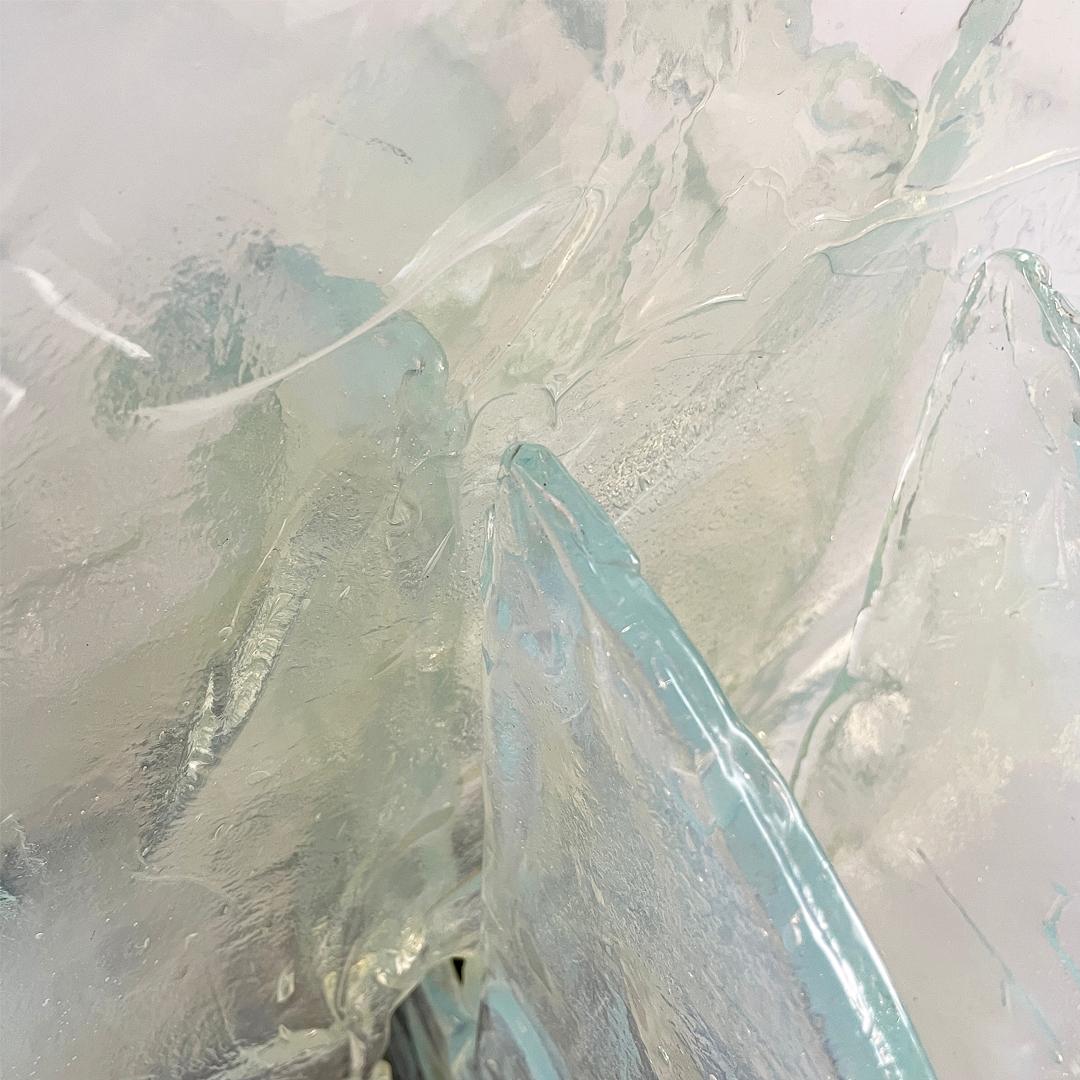 Lámpara de sobremesa italiana moderna de cristal de Murano 335 de Carlo Nason para Mazzega, años 70 en venta 8