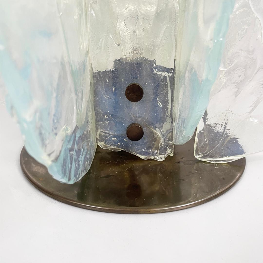 Lámpara de sobremesa italiana moderna de cristal de Murano 335 de Carlo Nason para Mazzega, años 70 en venta 10