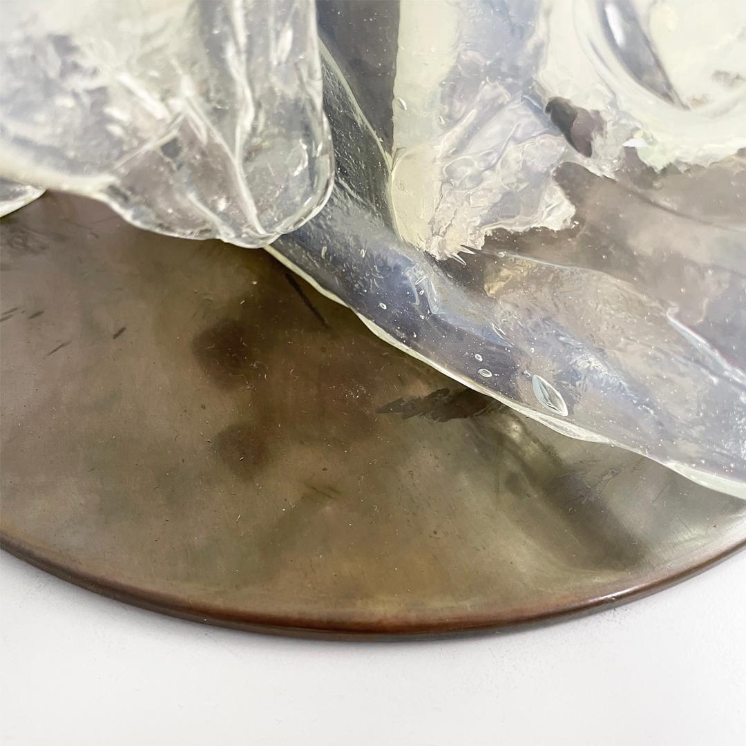 Lámpara de sobremesa italiana moderna de cristal de Murano 335 de Carlo Nason para Mazzega, años 70 en venta 11