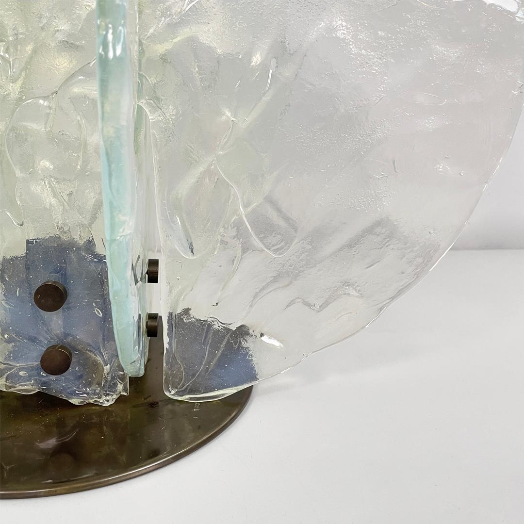 Lámpara de sobremesa italiana moderna de cristal de Murano 335 de Carlo Nason para Mazzega, años 70 en venta 13