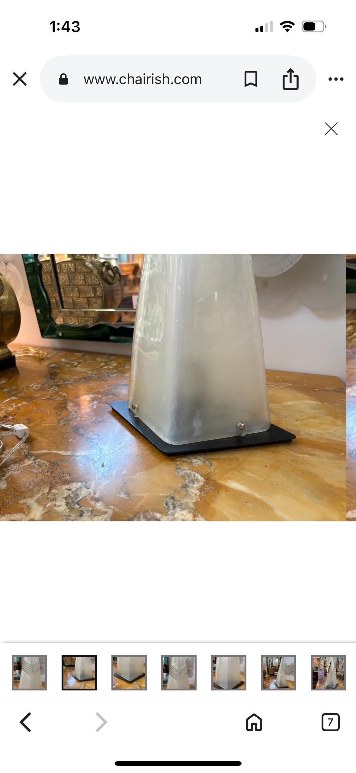 Italian Modern Murano Glass Table Lamp en vente 3