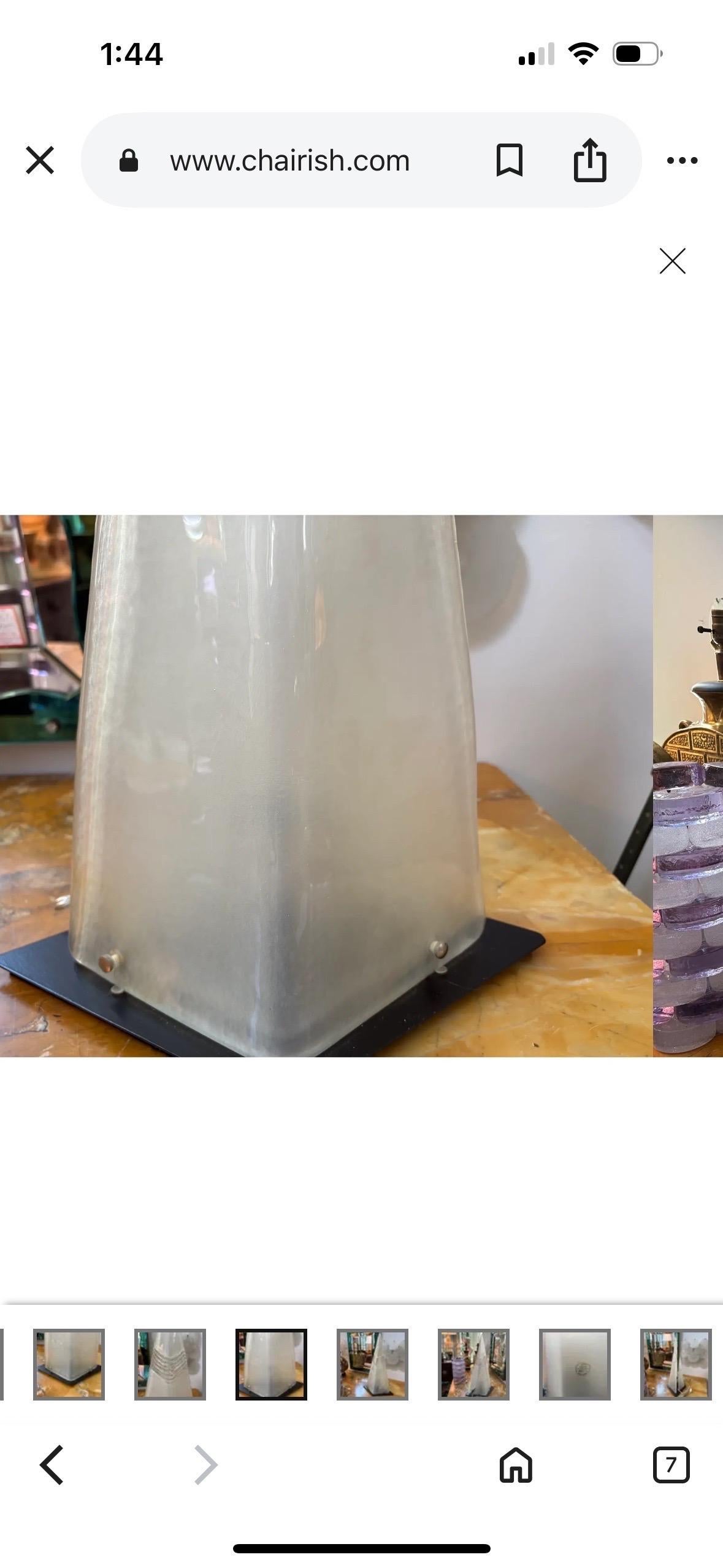 italien Italian Modern Murano Glass Table Lamp en vente