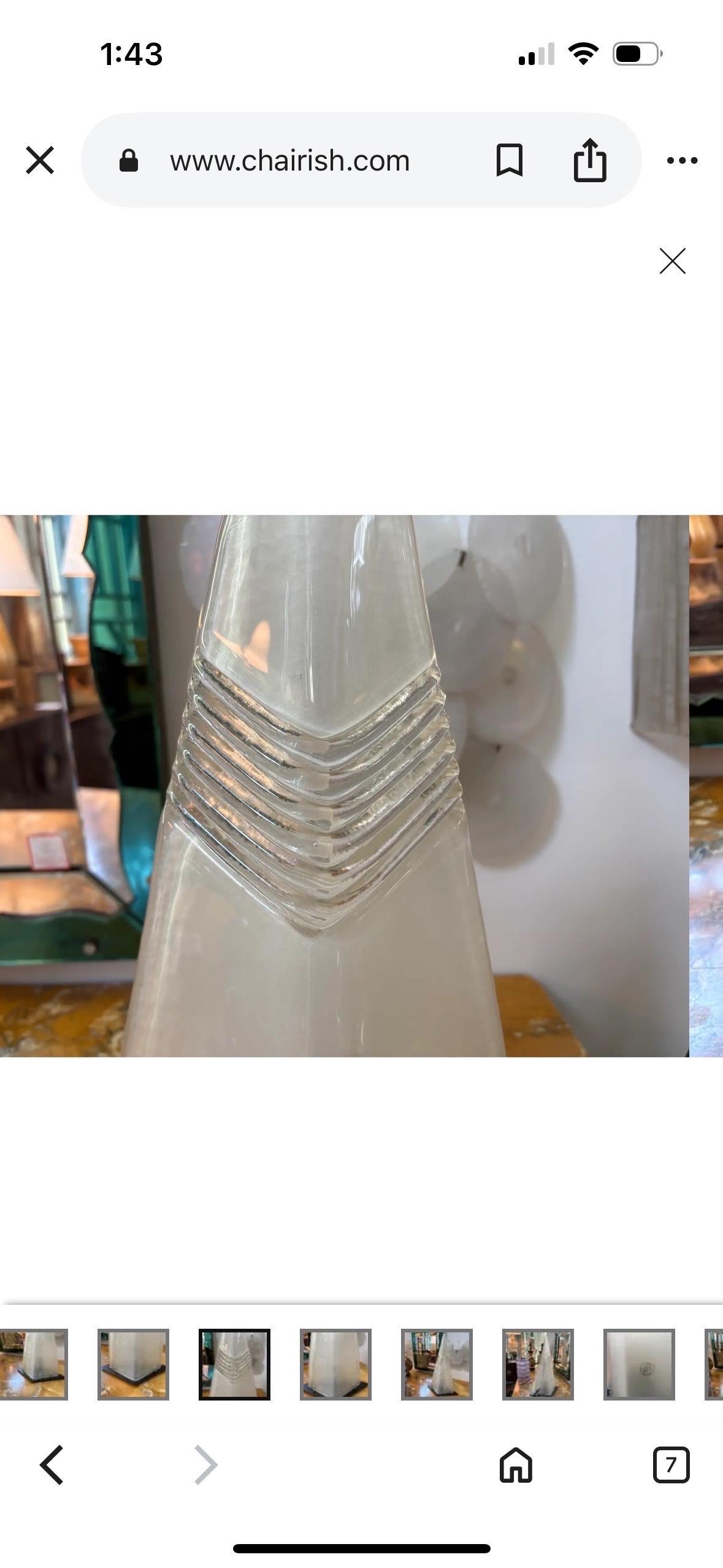 Italian Modern Murano Glass Table Lamp Bon état - En vente à Houston, TX