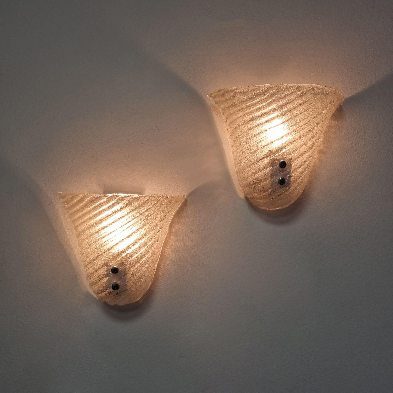 Italian Modern Murano Graniglia Wall Sconces , Italy 90s, Pair 7