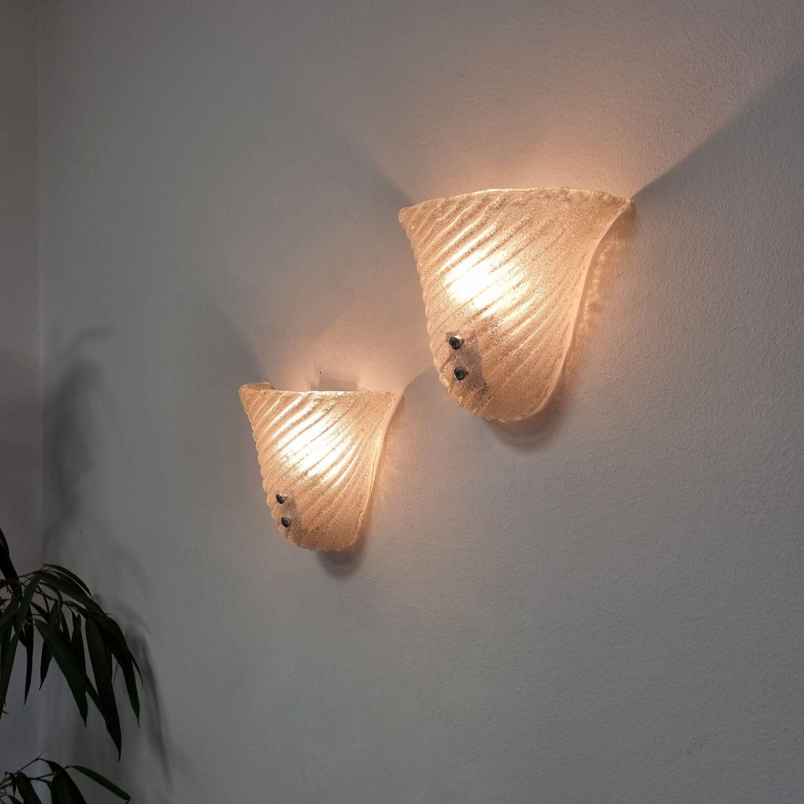 Italian Modern Murano Graniglia Wall Sconces , Italy 90s, Pair 3