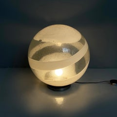 Italian modern Murano opaline glass table lamp by Carlo Nason, 1970s