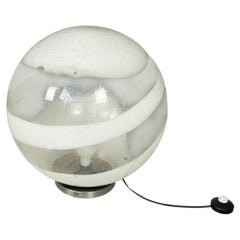 Italian modern Murano opaline glass table lamp by Carlo Nason, 1970s
