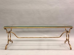 Table basse italienne moderne en fer doré par Giovanni Banci pour Hermès