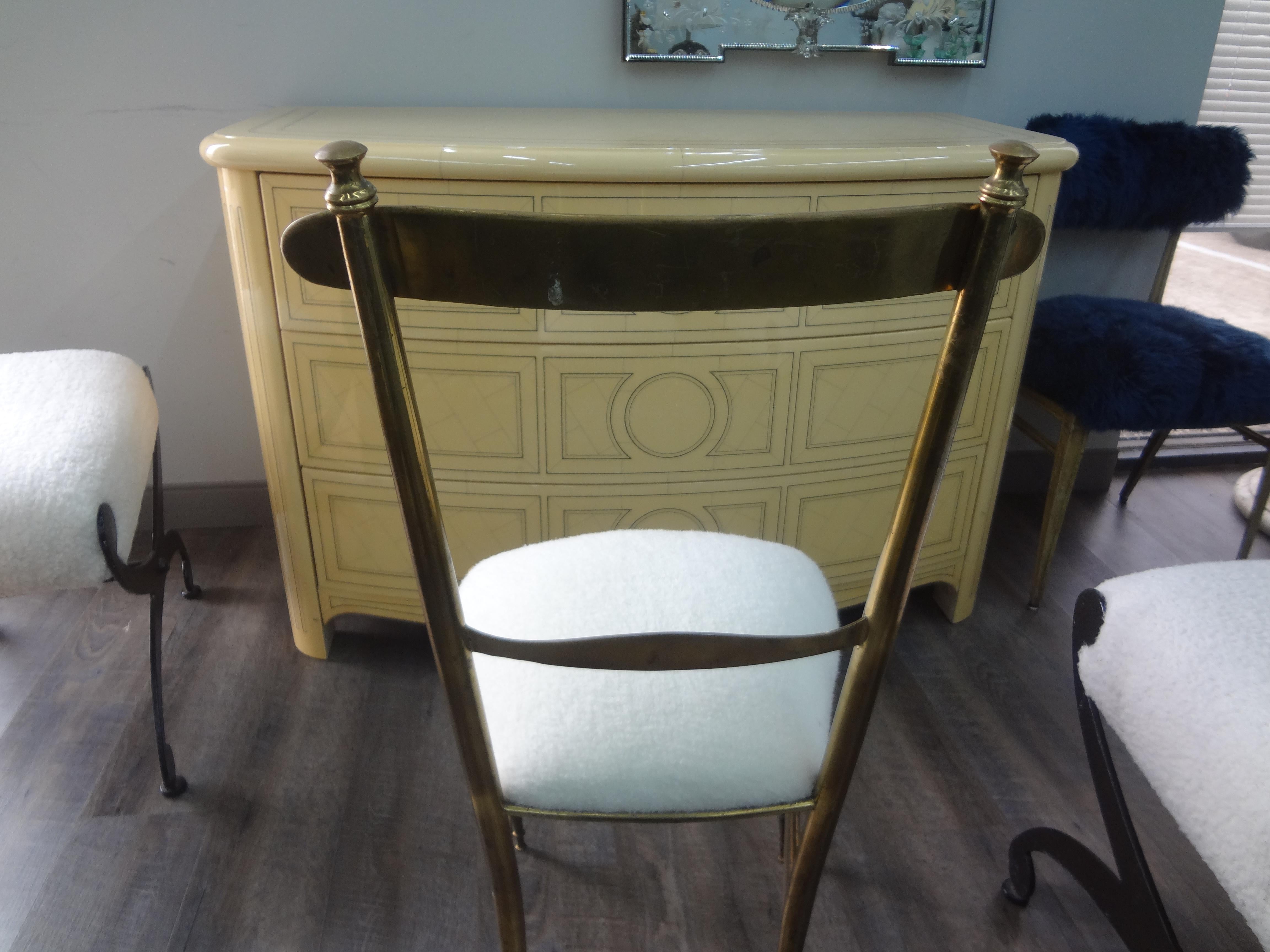 Italian Modern Neoclassical Style Brass Chiavari Chair 5
