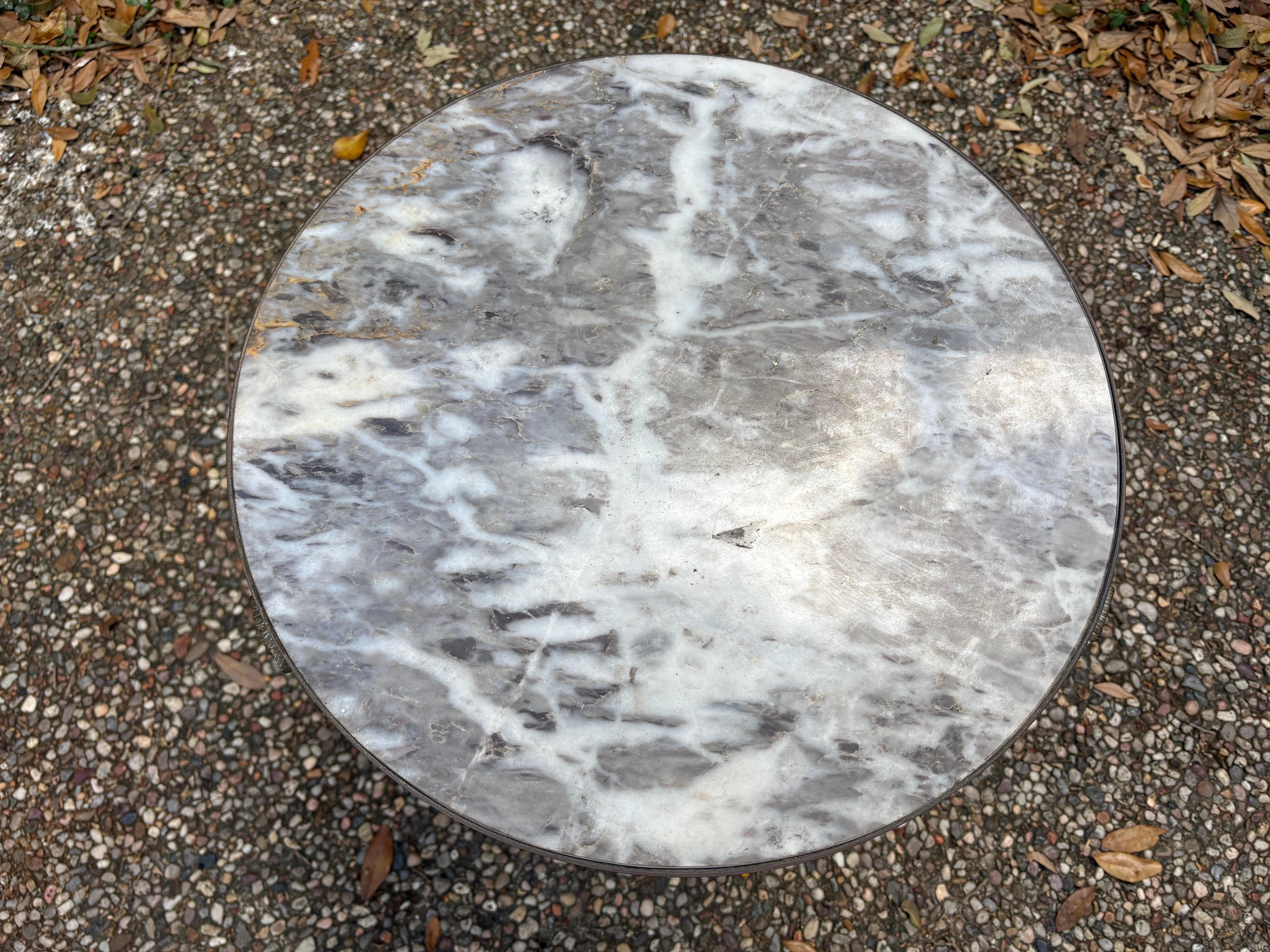 Louis XVI Italian Modern Neoclassical Style Bronze Table For Sale